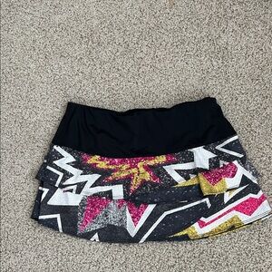 Luck in Love Tiered Tennis Skirt L